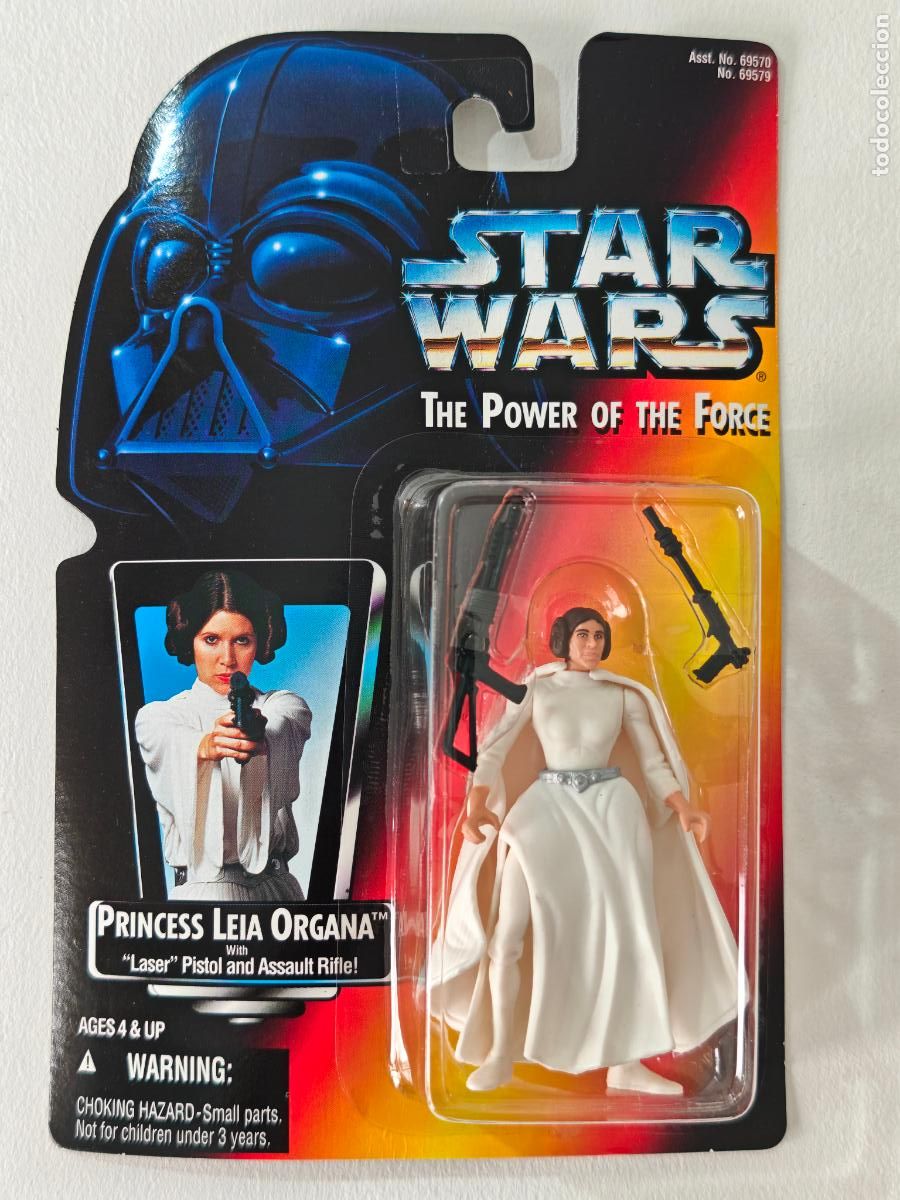 Figuras y mu&ntilde;ecos Star Wars: Star Wars POTF Princess Leia Organa Kenner 1995 laser pistol sellada