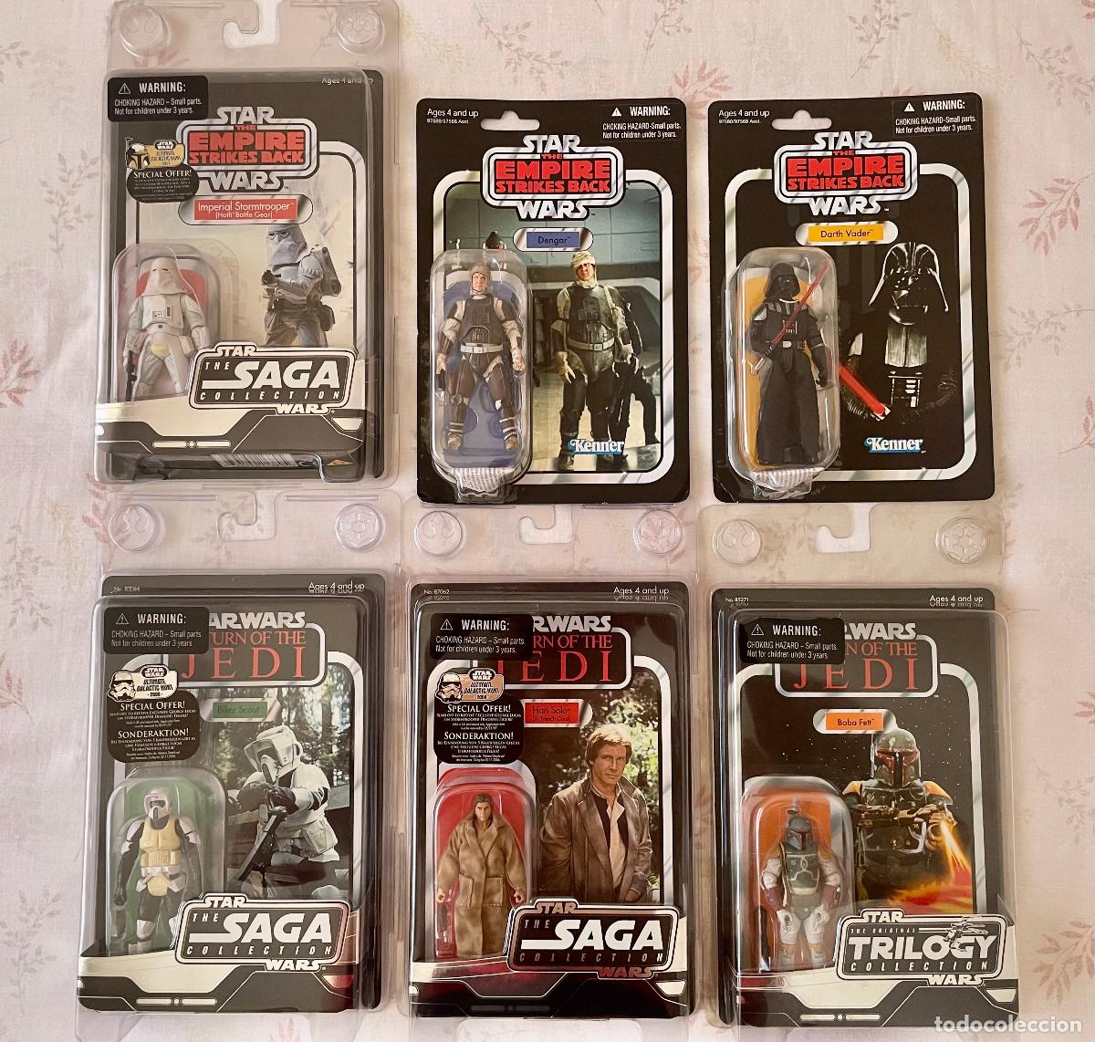 Figuras y mu&ntilde;ecos Star Wars: Star Wars Blisters Vintage, Trilogy y Saga. Por lote o por unidad.