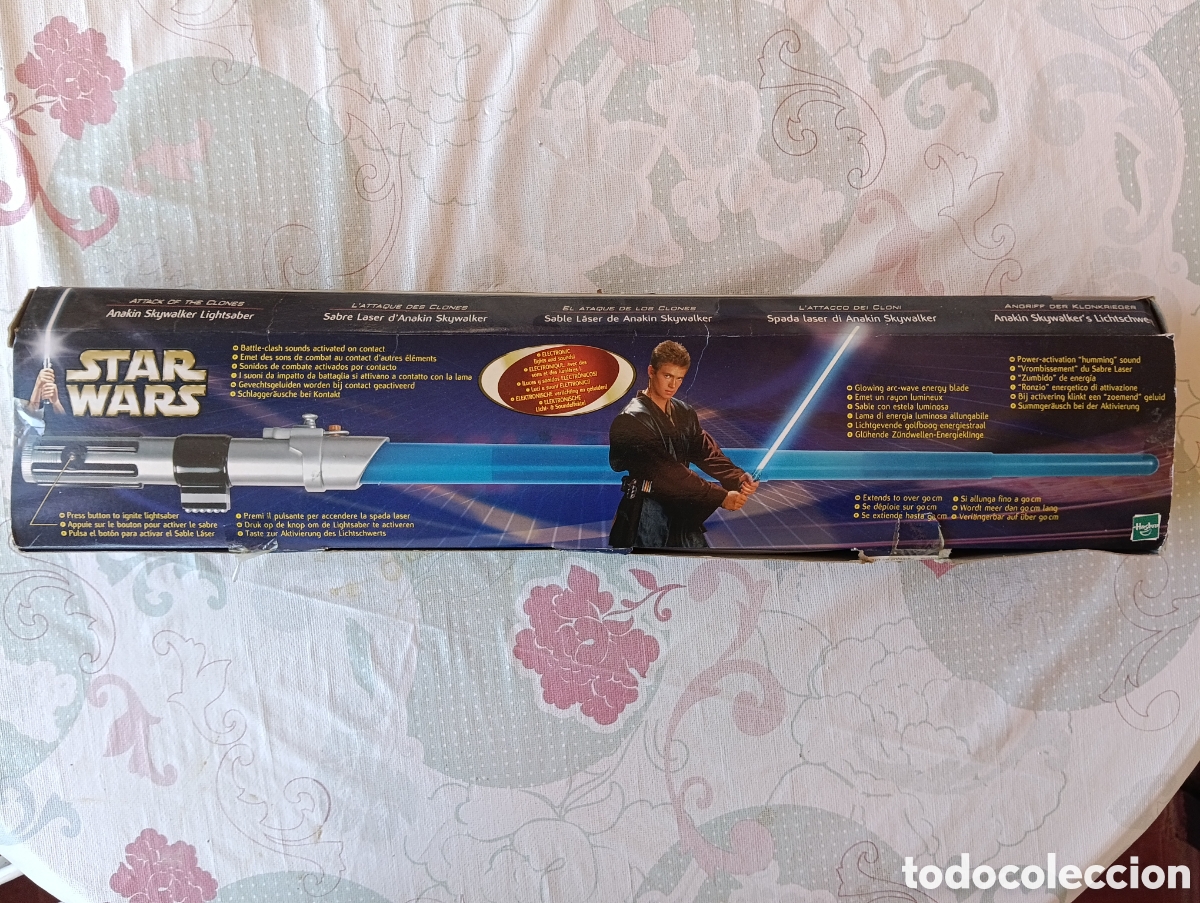 Figuras y mu&ntilde;ecos Star Wars: Sable laser Anakin skywalker episodio 2 - Foto 2