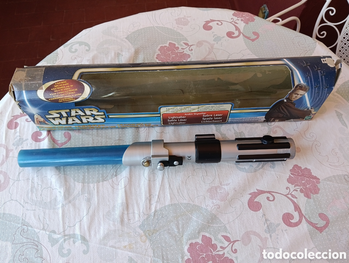 Figuras y mu&ntilde;ecos Star Wars: Sable laser Anakin skywalker episodio 2 - Foto 3