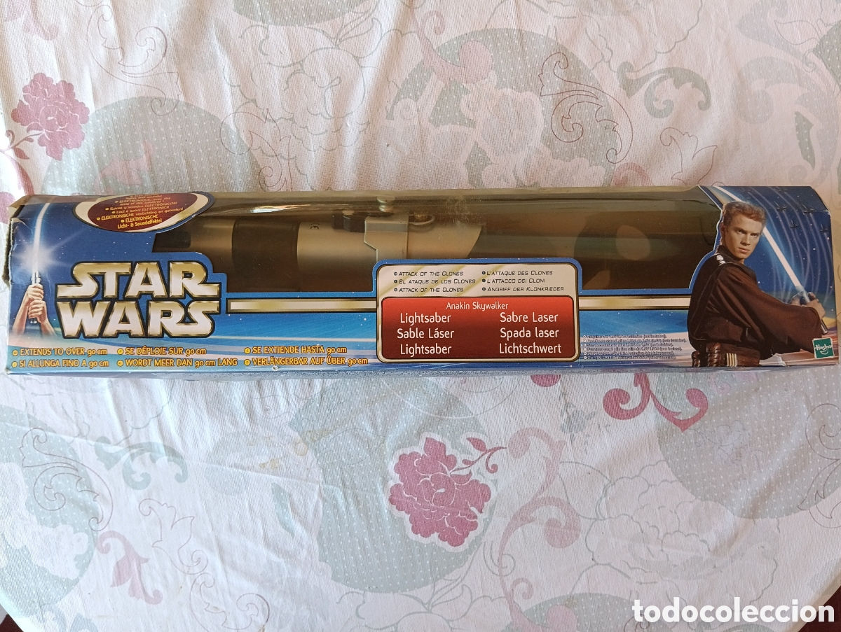 Figuras y mu&ntilde;ecos Star Wars: Sable laser Anakin skywalker episodio 2