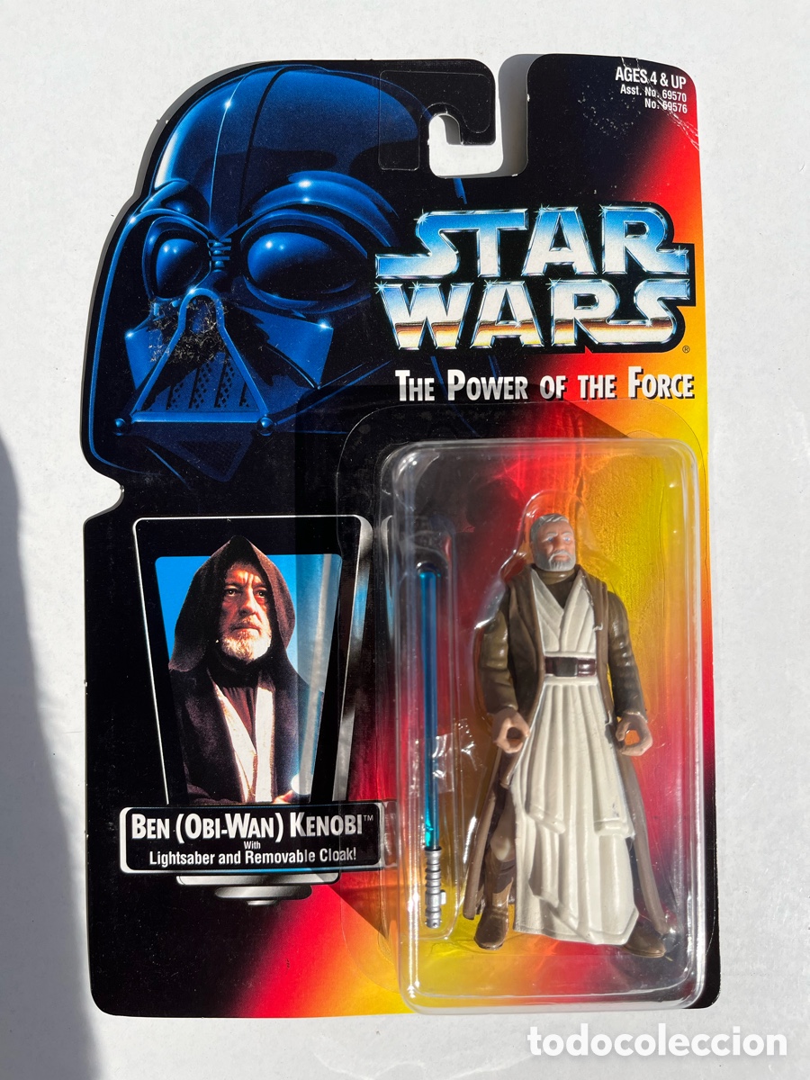Figuras y mu&ntilde;ecos Star Wars: STAR WARS BEN OBI-WAN KENOBI 1995 KENNER POTF2 POWER OF THE FORCE BLISTER PRECINTADO