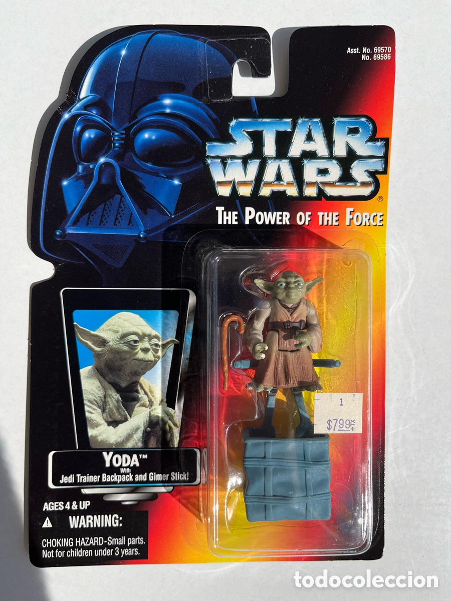 Figuras y mu&ntilde;ecos Star Wars: STAR WARS YODA KENNER 1995 POTF2 RED CARD .00 69586 BLISTER PRECINTADO MOC