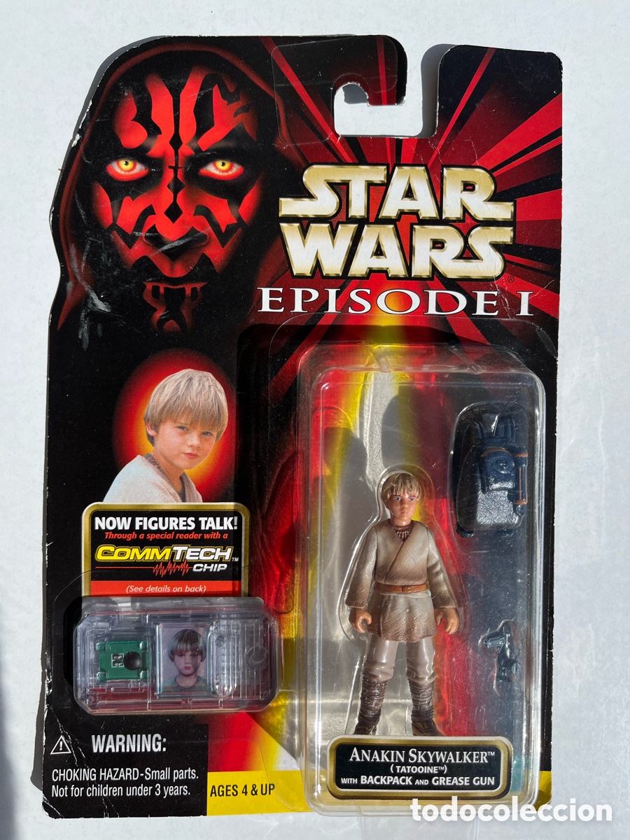 Figuras y mu&ntilde;ecos Star Wars: STAR WARS EPISODE I ANAKIN SKYWALKER TATOOINE HASBRO 1999 COMMTECH .00 MOC