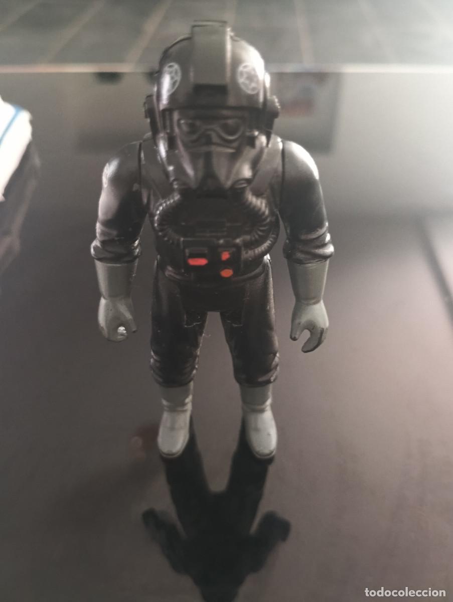 Figuras y mu&ntilde;ecos Star Wars: IMPERIAL TIE FIGHTER PILOT LFL 1982 Hong Kong Pintura perfecta Regalo Arma repro Star Wars Kenner