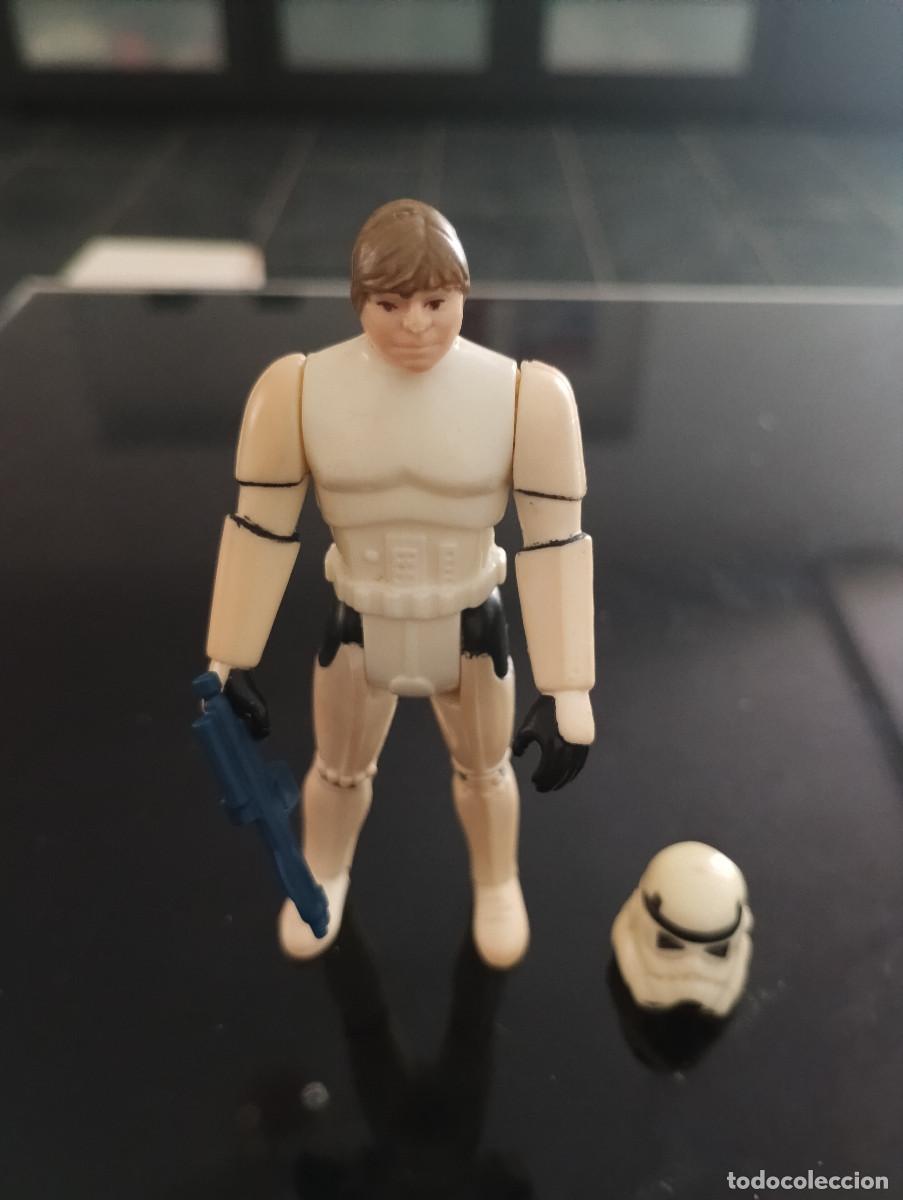 Figuras y mu&ntilde;ecos Star Wars: LUKE SKYWALKER STORMTROOPER Last 17 Arma y Casco ORIGINAL LFL 1985 Molde Europeo Kenner Star Wars