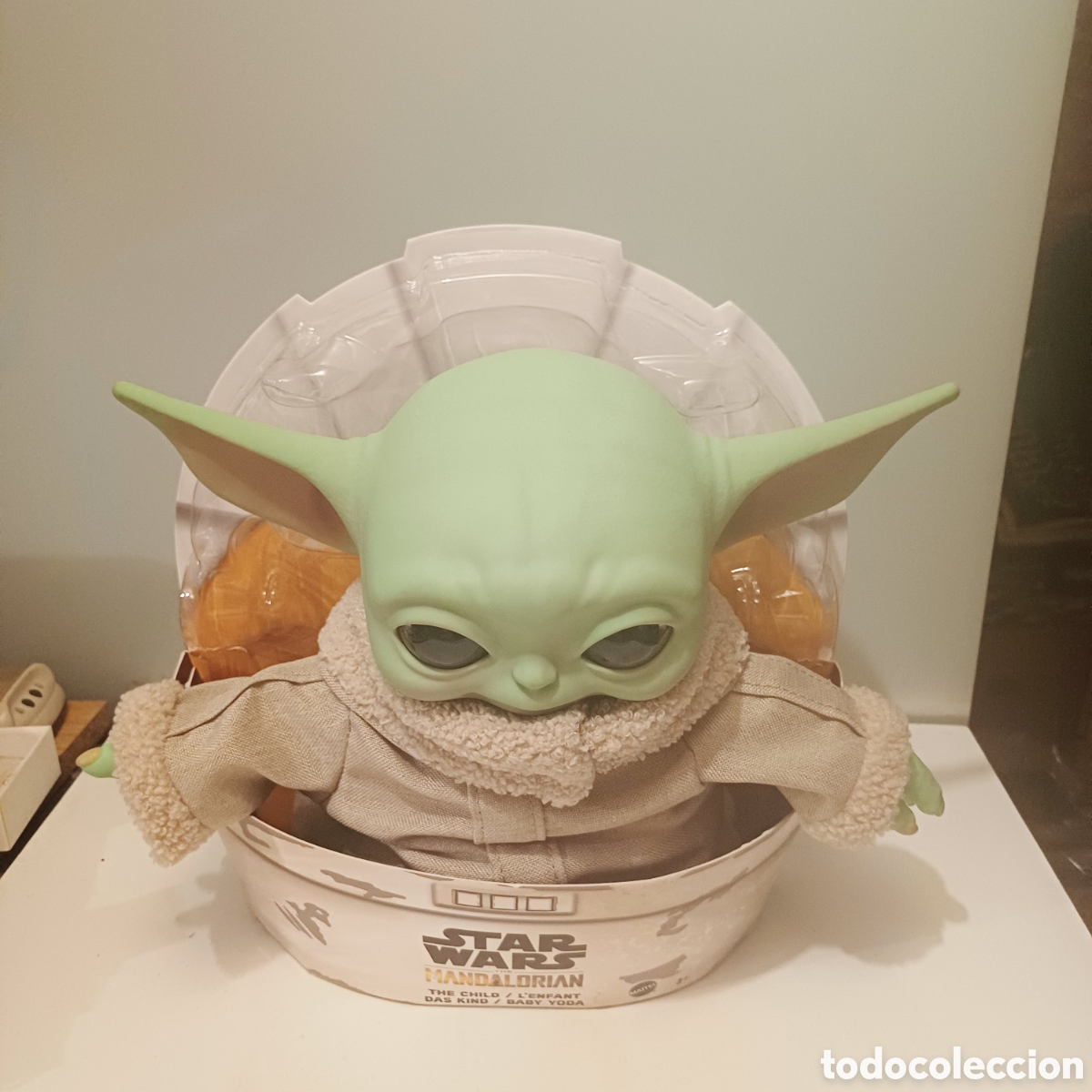 Figuras y mu&ntilde;ecos Star Wars: Figura mu&ntilde;eco star wars Mandalorian Mattel Baby yoda Grogu NUEVO en caja 28 cm alto x 30 cm ancho