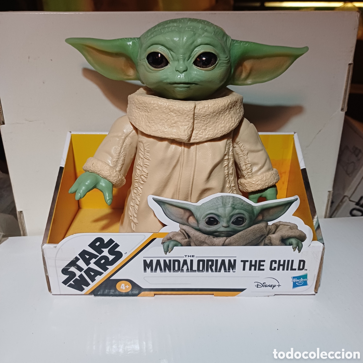 Figuras y mu&ntilde;ecos Star Wars: Figura mu&ntilde;eco NUEVO Baby Yoda Grogu the Chile Mandalorian Hasbro de 17x17 cm