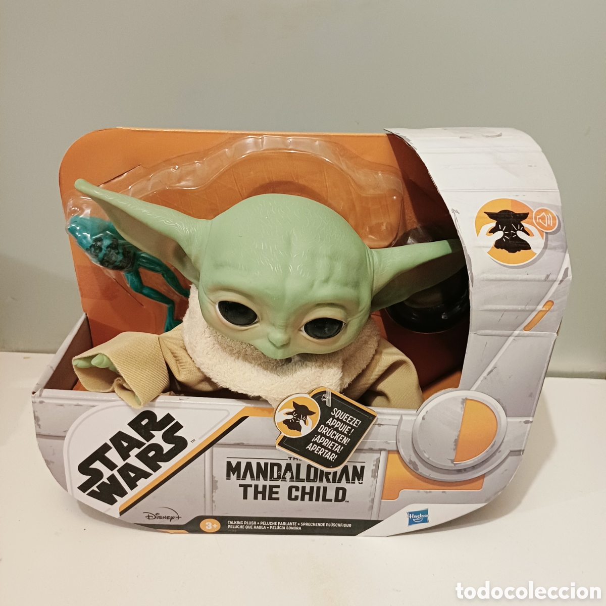 Figuras y mu&ntilde;ecos Star Wars: Figura Star Wars Baby Yoda Grogu Hasbro con voces parlante Mandalorian Disney NUEVO