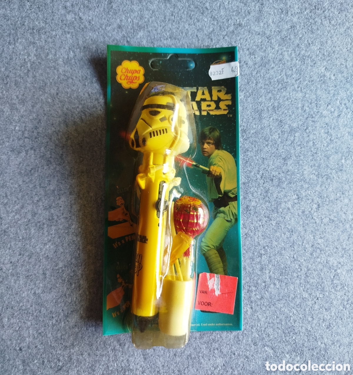 Figuras y mu&ntilde;ecos Star Wars: A&Ntilde;OS 90 BLISTER CARAMELO CHUPA CHUPS PEN POP STAR WARS STORMTROOPER NUEVO PRECINTADO PROMOCIONAL