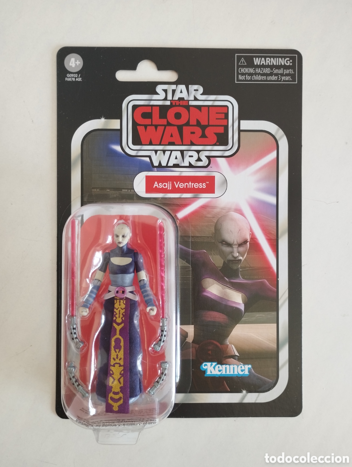 Figuras y mu&ntilde;ecos Star Wars: STAR WARS ASAJJ VENTRESS THE CLONE WARS THE VINTAGE COLLECTION BLISTER SIN ABRIR KENNER