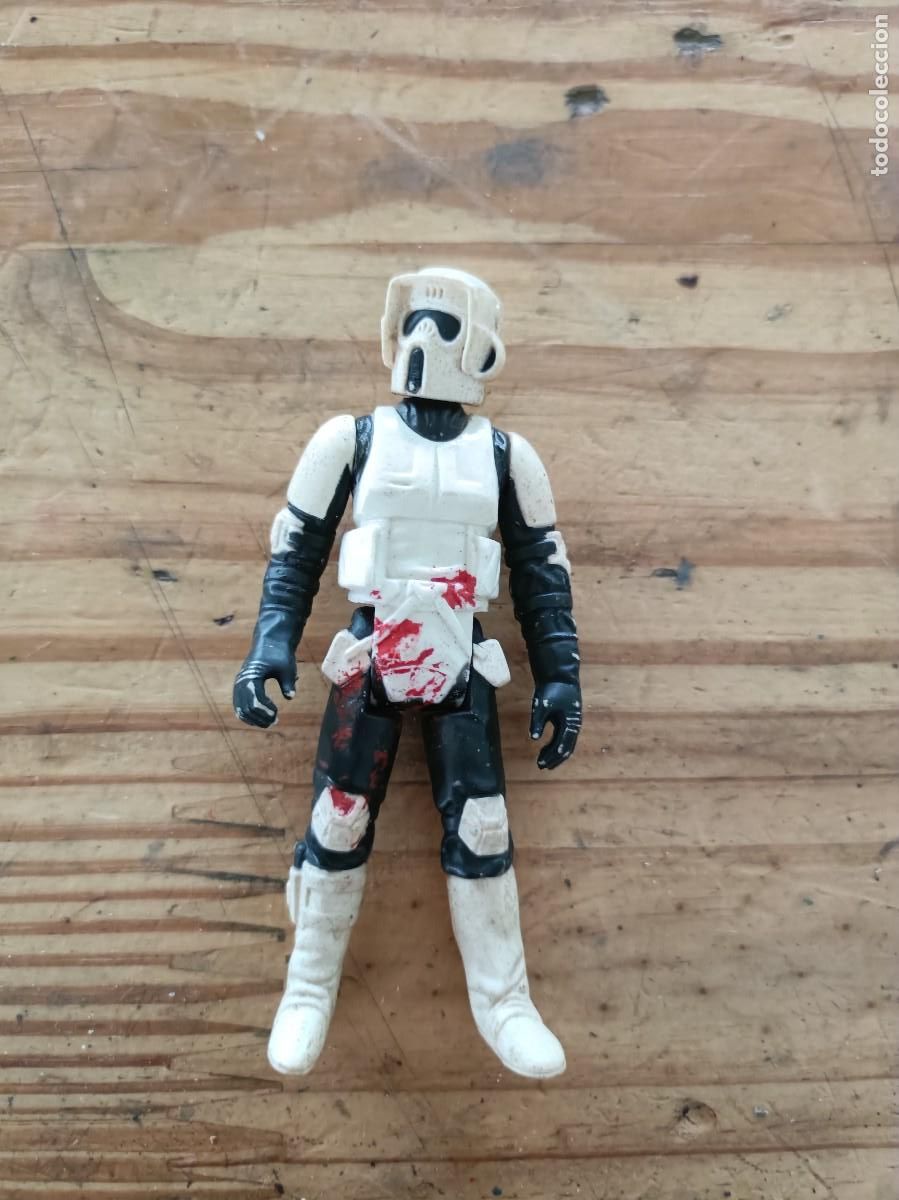 Figuras y mu&ntilde;ecos Star Wars: FIGURA PVC GOMA Biker Scout Star Wars