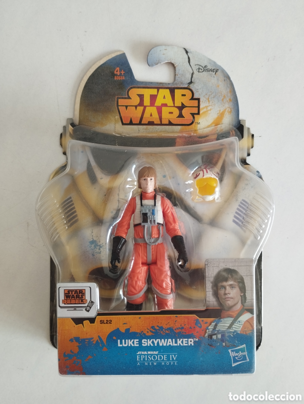 Figuras y mu&ntilde;ecos Star Wars: STAR WARS REBELS LUKE SKYWALKER BLISTER SIN ABRIR HASBRO