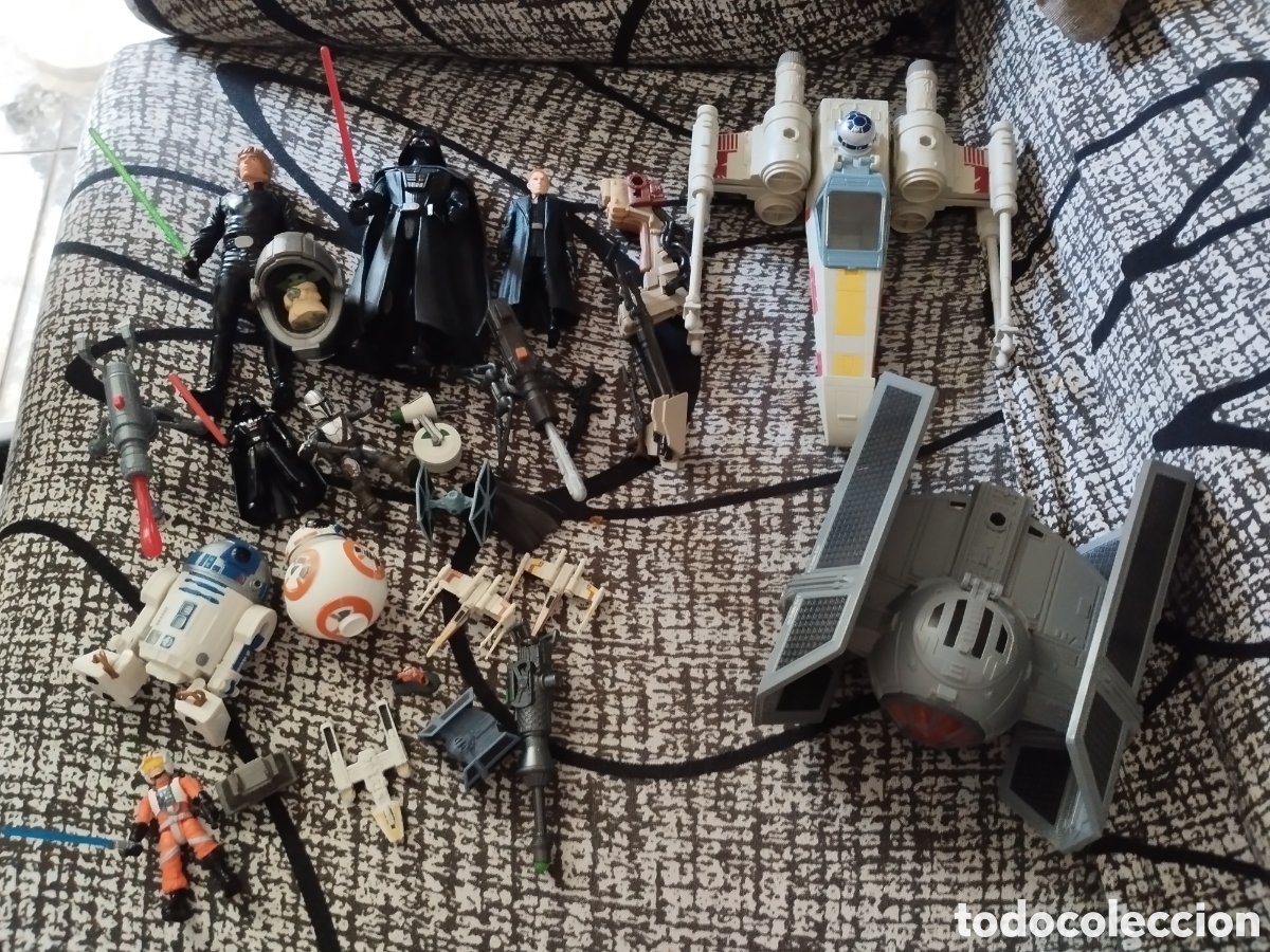 Figuras y mu&ntilde;ecos Star Wars: Star wars lote de figuras y naves