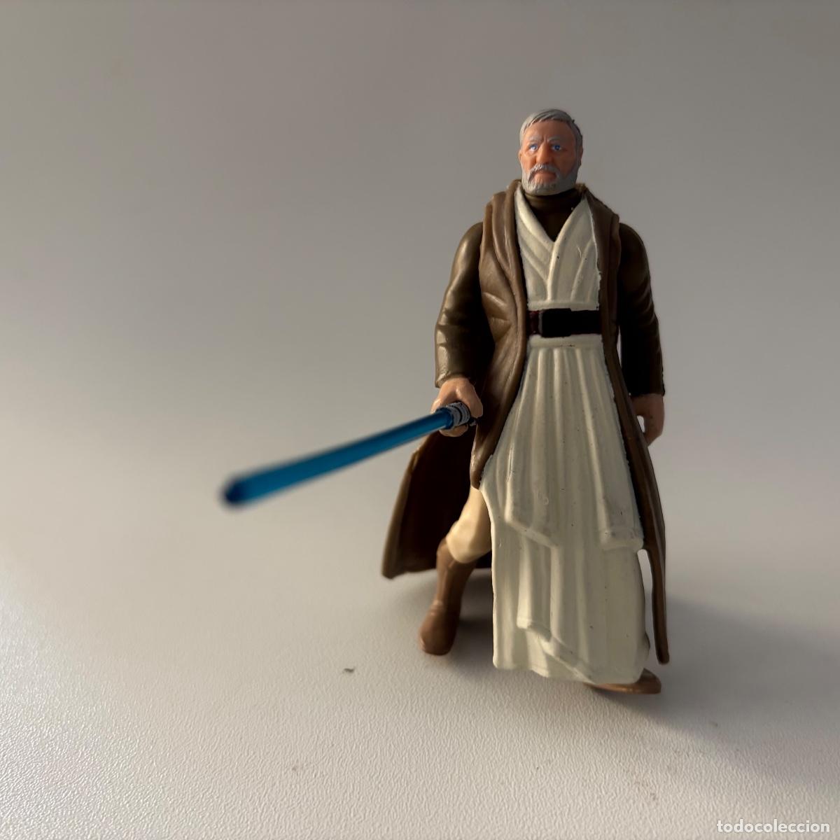 Figuras y mu&ntilde;ecos Star Wars: figura mu&ntilde;eco obi-wan kenobi star wars power of the force kenner 1995 con sable