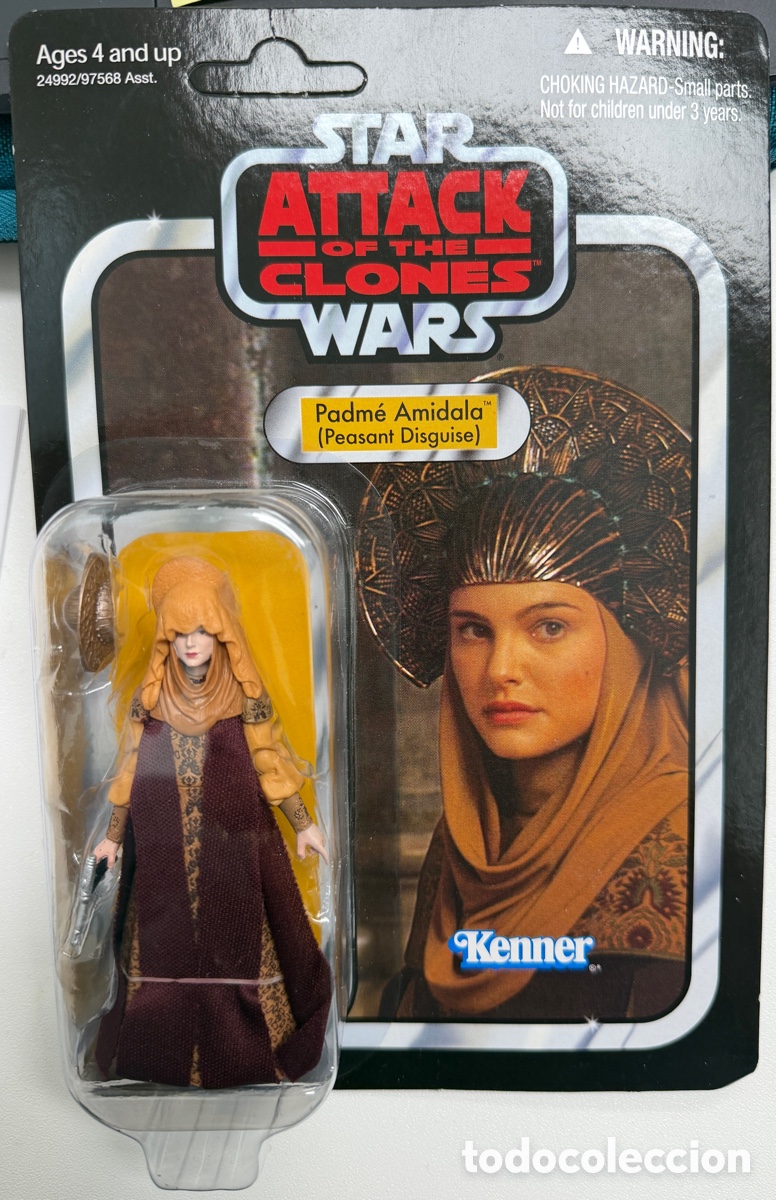 Figuras y mu&ntilde;ecos Star Wars: Star Wars TVC VC33 Padm&eacute; Amidala Peasant Disguise 2010 Kenner Sealed AOTC