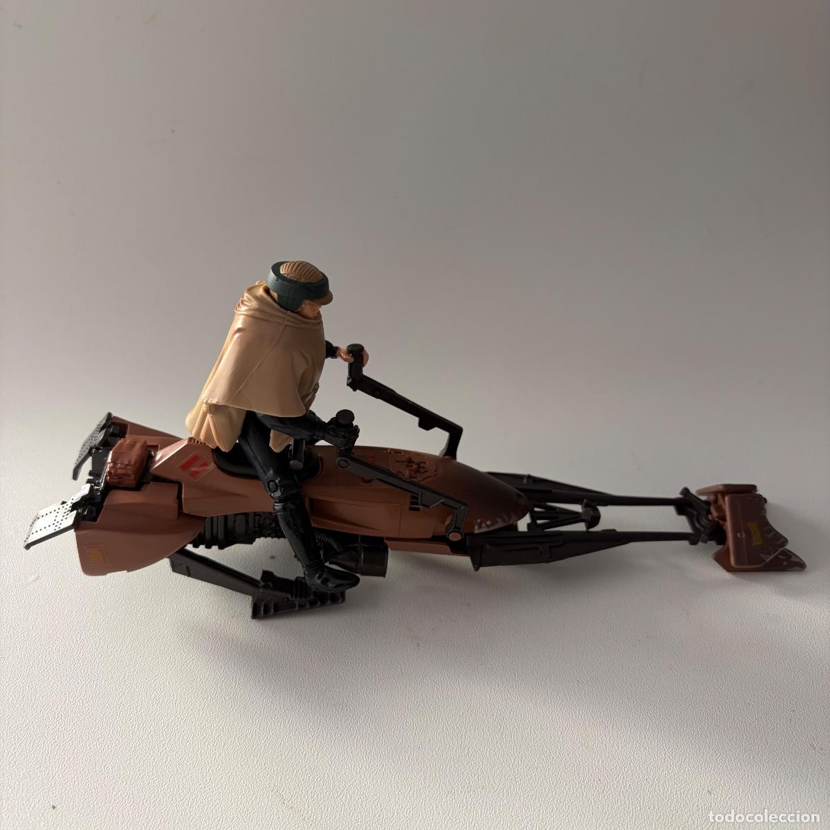 Figuras y mu&ntilde;ecos Star Wars: figura mu&ntilde;eco luke skywalker speeder bike star wars potf kenner 1996
