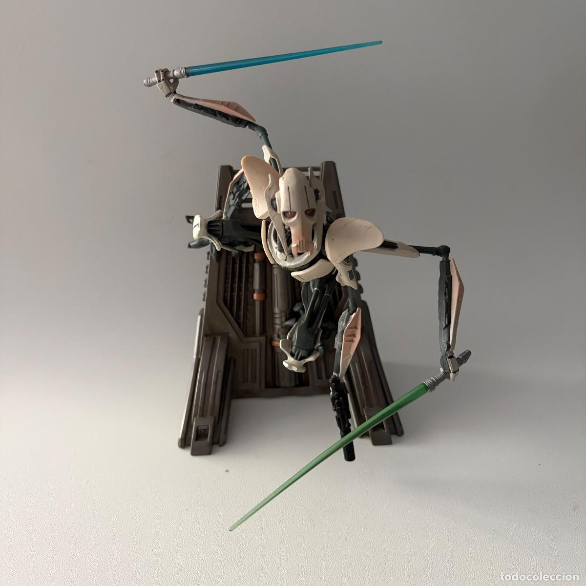 Figuras y mu&ntilde;ecos Star Wars: figura mu&ntilde;eco general grievous star wars unleashed hasbro 2005