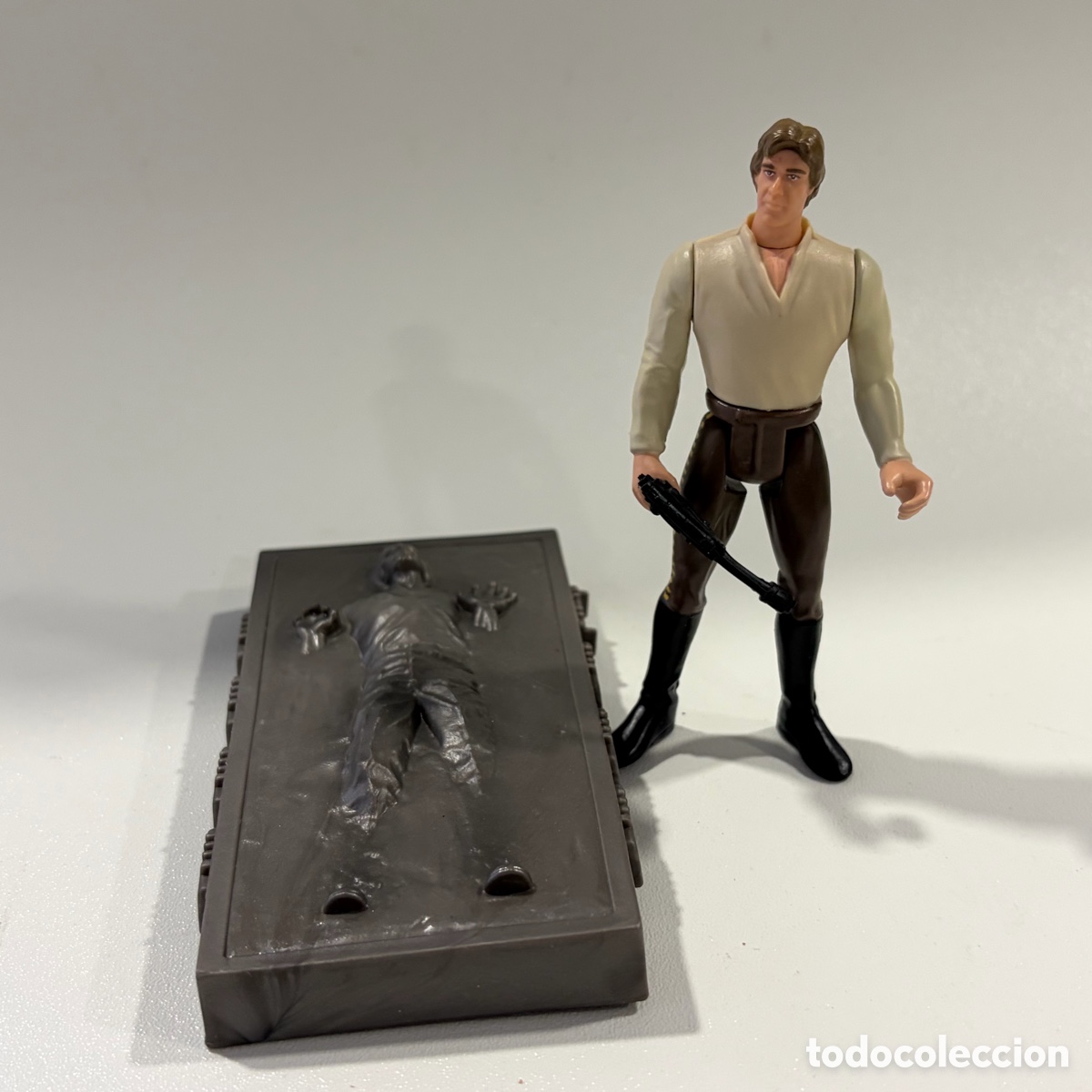 Figuras y mu&ntilde;ecos Star Wars: figura mu&ntilde;eco han solo carbonita star wars power of the force kenner 1996