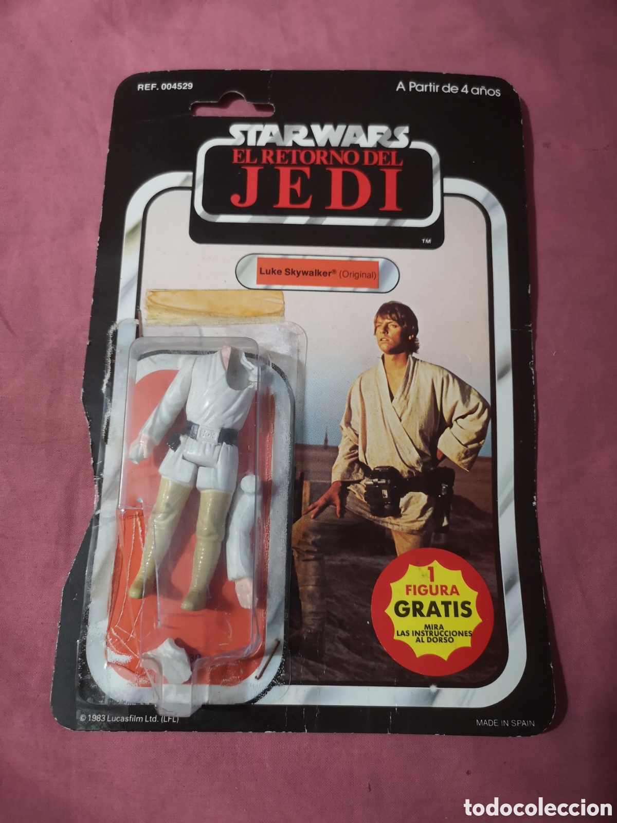 Figuras y mu&ntilde;ecos Star Wars: STAR WARS. EL RETORNO DEL JEDI. LUKE SKYWALKER. ROTO. SIN LA CABEZA. PBP. Lucasfilm 1983.