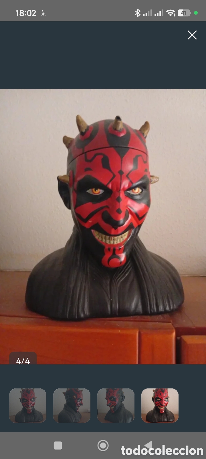 Figuras y mu&ntilde;ecos Star Wars: Busto de Darth Maul 1999
