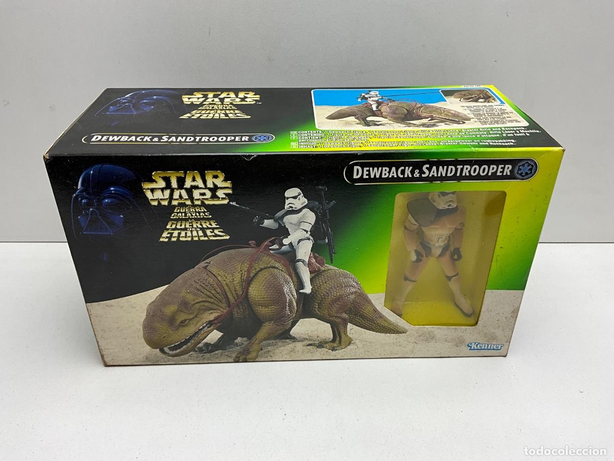 Figuras y mu&ntilde;ecos Star Wars: STAR WARS - DEWBACK & SANDTROOPER - DE KENNER - EST&Aacute; SIN USAR