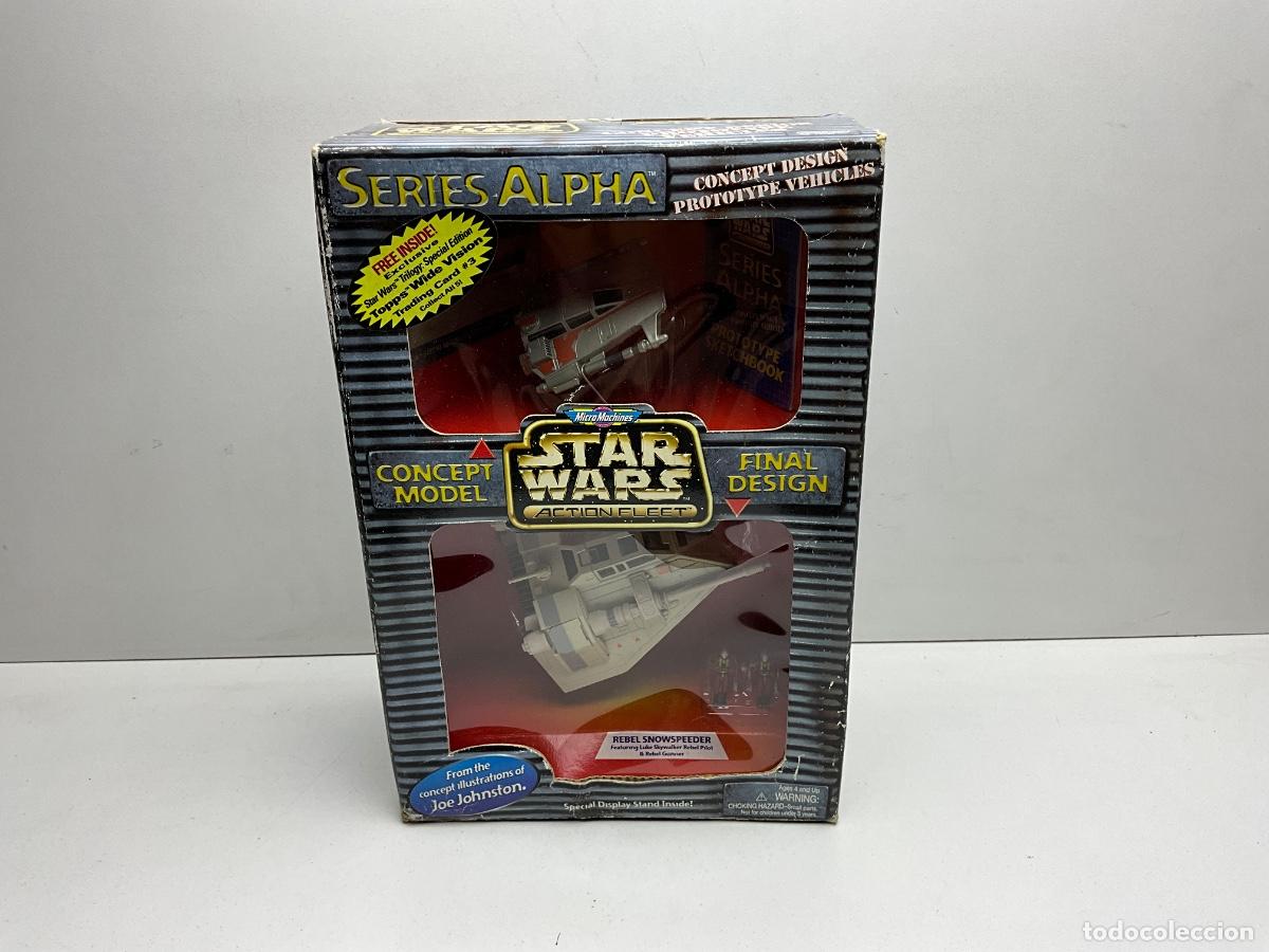 Figuras y mu&ntilde;ecos Star Wars: STAR WARS - REBEL SNOWSPEEDER - ACTION FLEET - MICRO MACHINE 1996 - EST&Aacute; SIN USAR