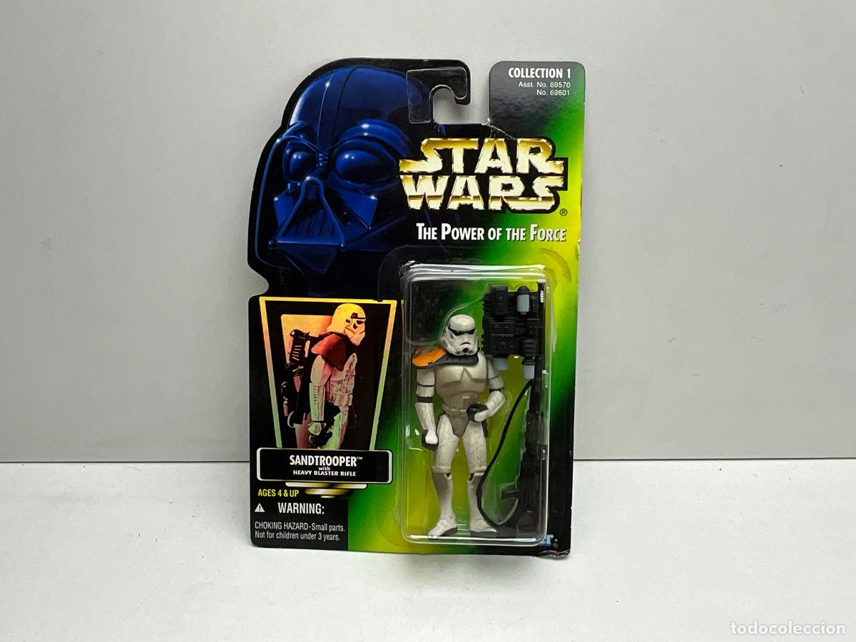 Figuras y mu&ntilde;ecos Star Wars: STAR WARS -THE POWER OF THE FORC&Eacute; - SANDTROOPER BLASTER RIFLE - KENNER 1996 - BLISTER EST&Aacute; SIN ABRIR