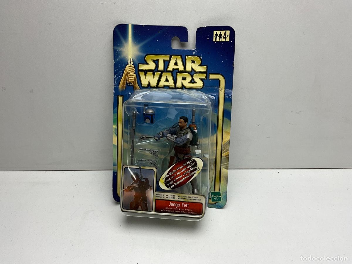 Figuras y mu&ntilde;ecos Star Wars: STAR WARS - JANGO FETT - HASBRO 2002 - BLISTER EST&Aacute; SIN ABRIR