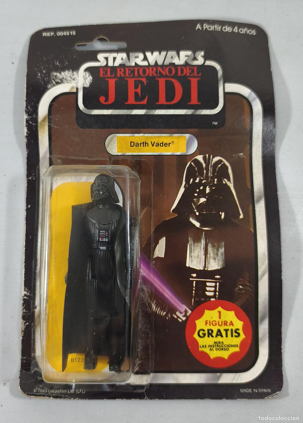 Figuras y mu&ntilde;ecos Star Wars: FIGURA STAR WARS EL RETORNO DEL JEDI, PBP, DARTH VADER, A&Ntilde;O 1983, EN BLISTER. CC