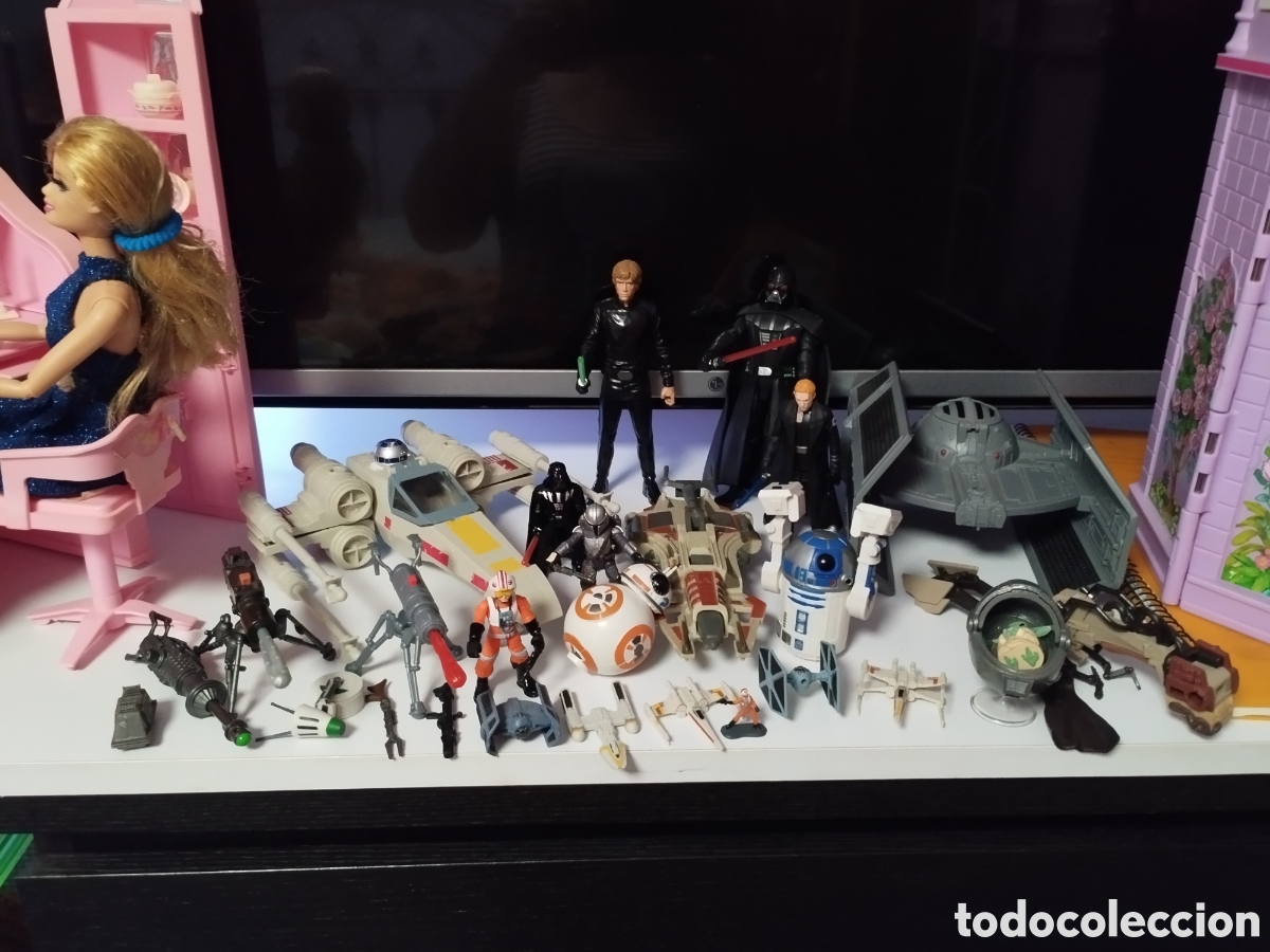 Figuras y mu&ntilde;ecos Star Wars: Star wars lote de naves y mu&ntilde;ecos