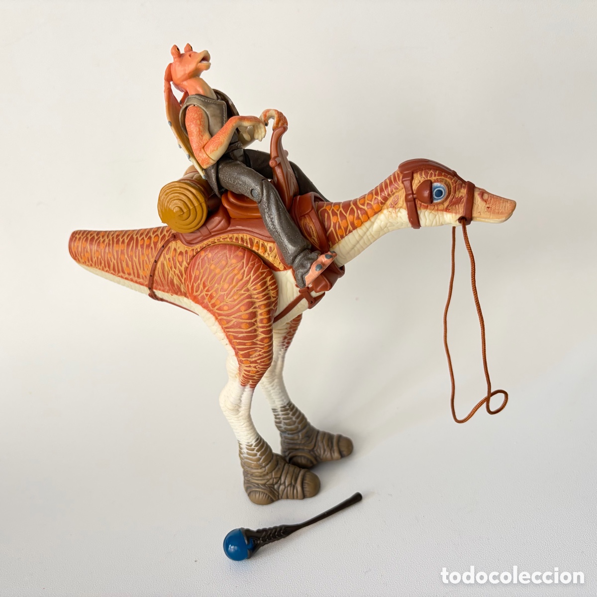 Figuras y mu&ntilde;ecos Star Wars: figura mu&ntilde;eco Kaadu & Jar Jar Binks Star Wars Hasbro 1999