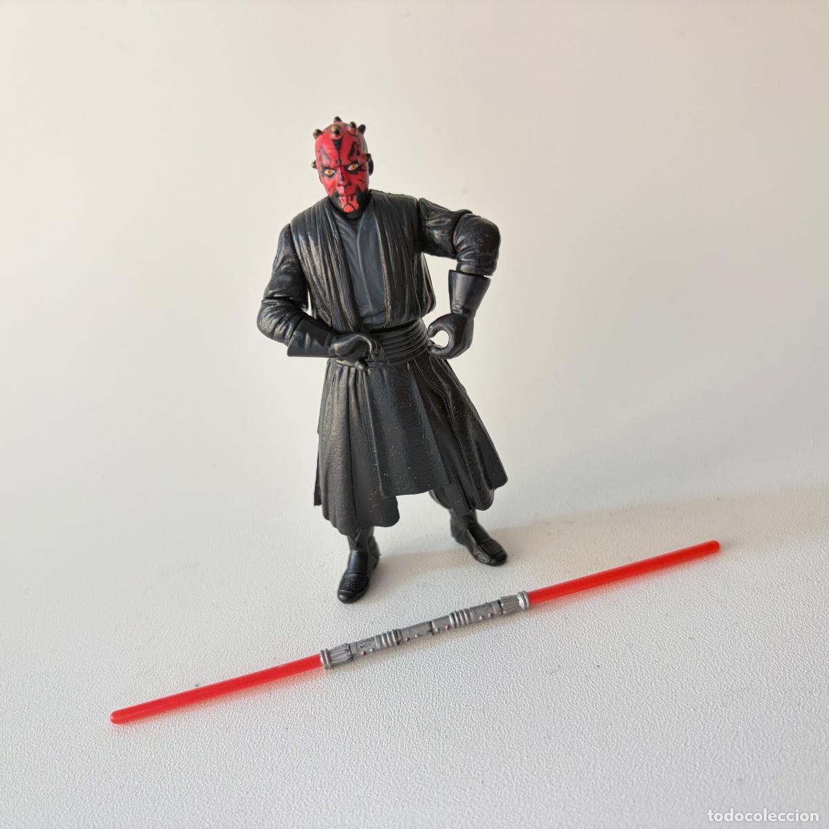 Figuras y mu&ntilde;ecos Star Wars: figura mu&ntilde;eco Darth Maul Jedi Duel Star Wars Hasbro 1998