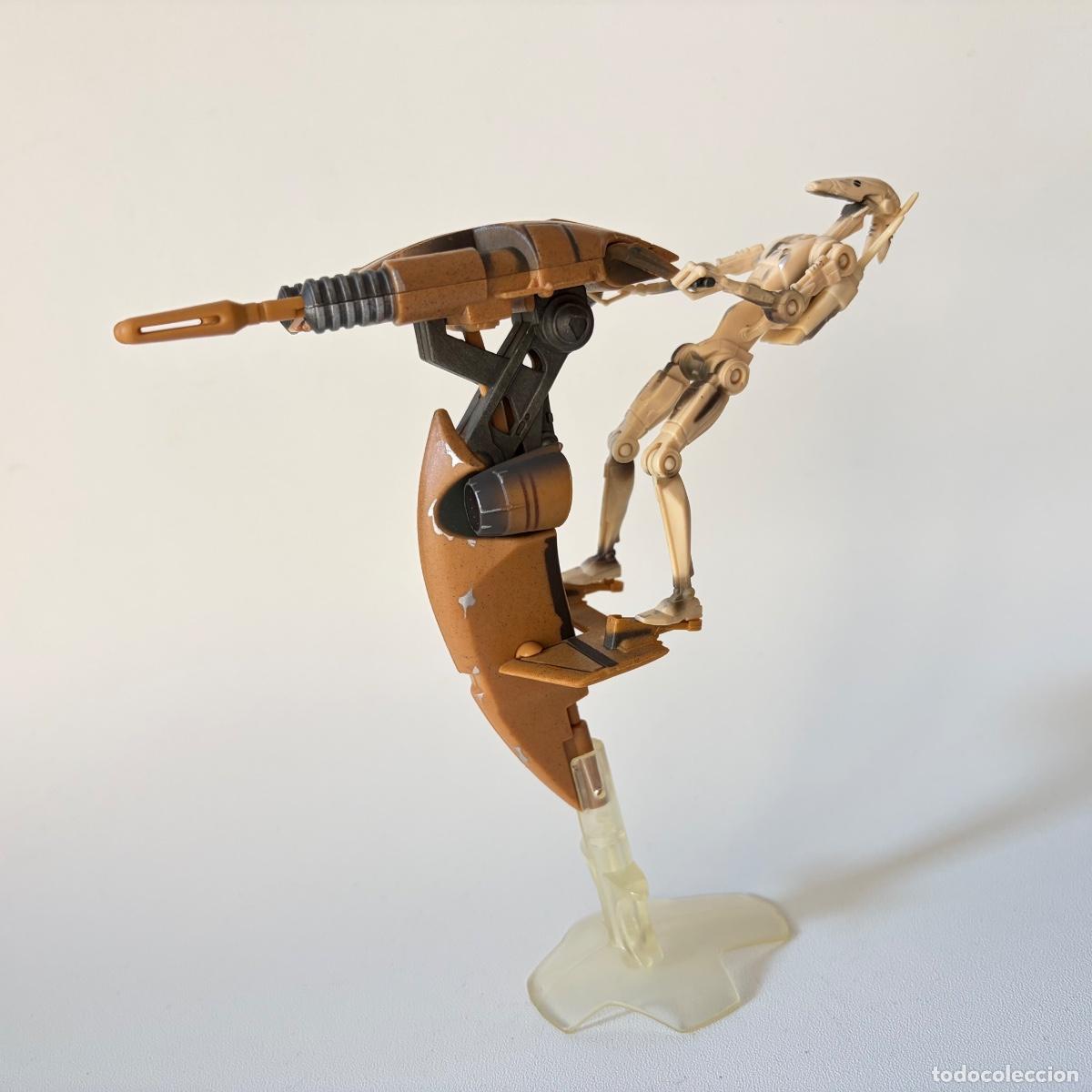 Figuras y mu&ntilde;ecos Star Wars: figura mu&ntilde;eco Battle Droid & STAP Star Wars Hasbro 1999