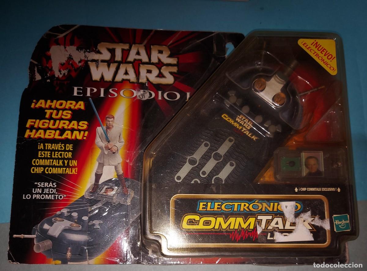 Figuras y mu&ntilde;ecos Star Wars: Lector electr&oacute;nico Comm Talk. Star Wars episodio 1. Hasbro.
