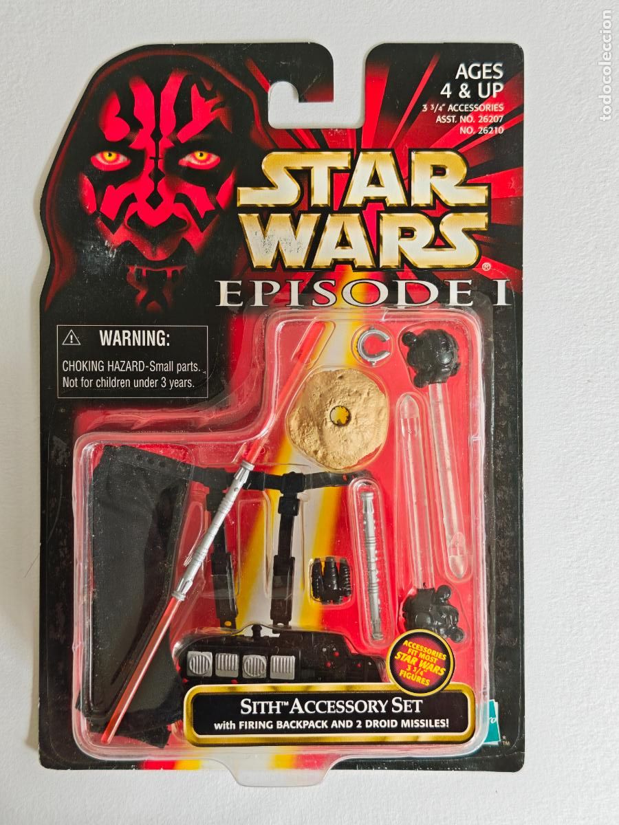 Figuras y mu&ntilde;ecos Star Wars: Star Wars Sith Accessory Set Hasbro 1999 Episodio I Darth Maul MOC