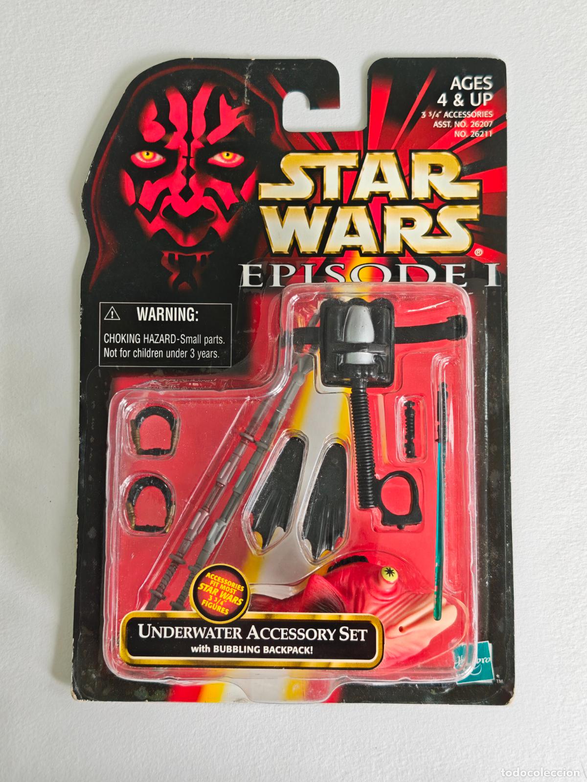 Figuras y mu&ntilde;ecos Star Wars: Star Wars Underwater Accessory Set Hasbro 1999 Episodio I MOC Precintado