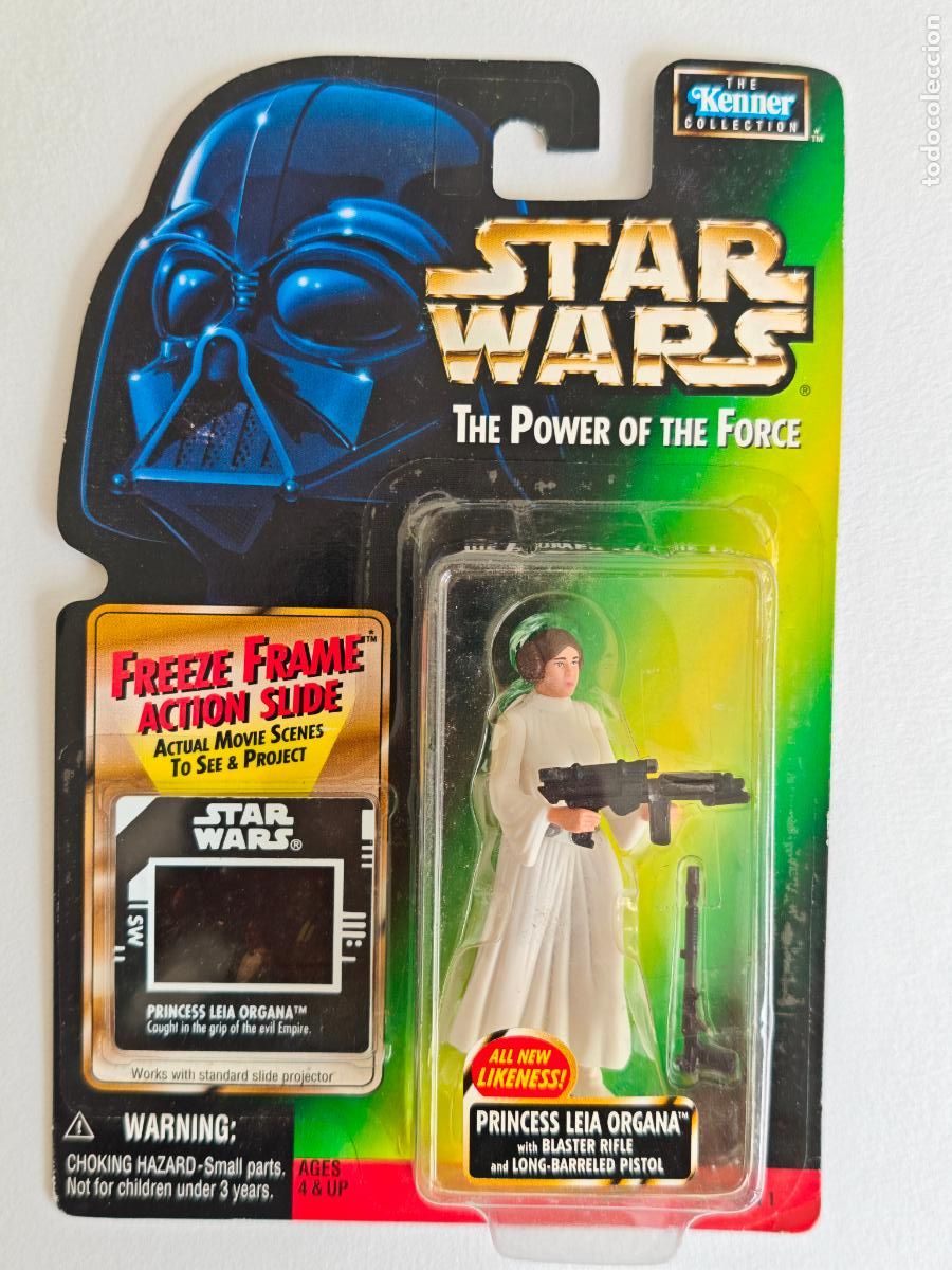 Figuras y mu&ntilde;ecos Star Wars: Figura Star Wars Princesa Leia Freeze Frame POTF2 Kenner 1998 MOC Precintado likeness