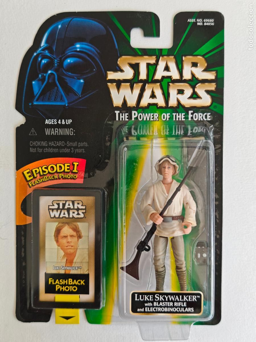 Figuras y mu&ntilde;ecos Star Wars: Figura Star Wars Luke Skywalker Flashback Photo POTF2 Kenner MOC Precintado