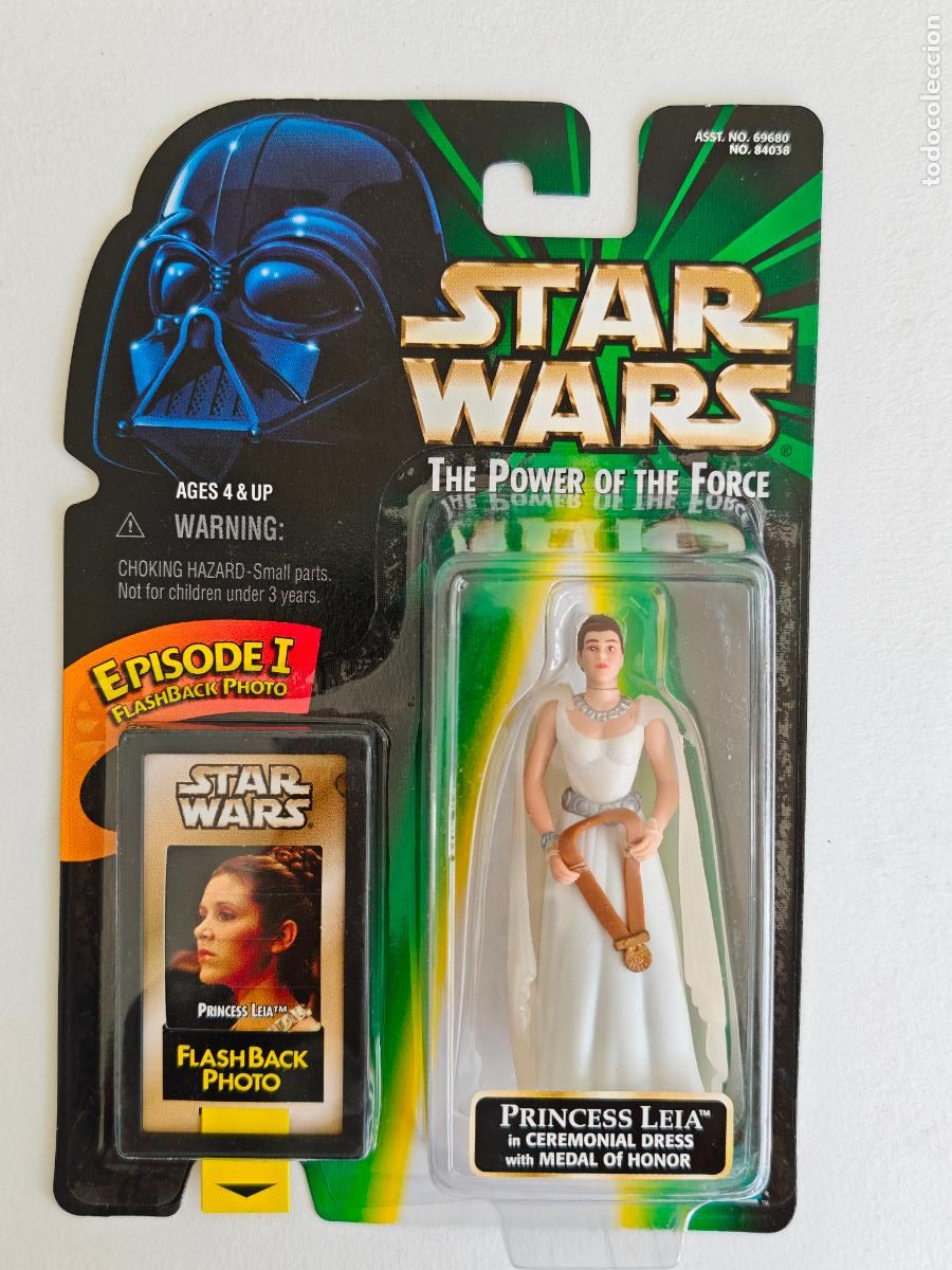 Figuras y mu&ntilde;ecos Star Wars: Figura Star Wars Princesa Leia Ceremonial Flashback Photo POTF2 Kenner MOC Precintado