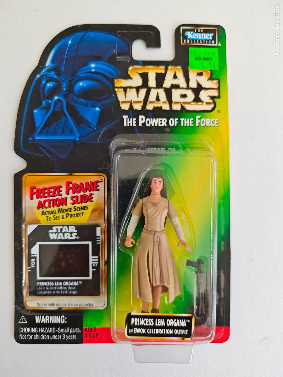 Figuras y mu&ntilde;ecos Star Wars: Figura Star Wars Leia Ewok Celebration POTF2 Freeze Frame Kenner MOC Precintado