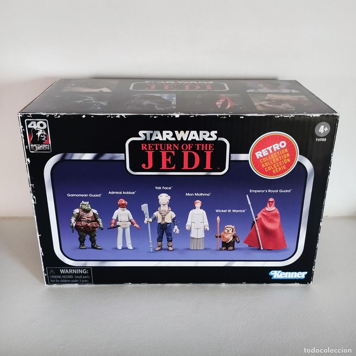 Figuras y mu&ntilde;ecos Star Wars: STAR WARS RETRO: ROTJ PACK (YAK FACE, GAMORREAN, ACKBAR, MOTHMA, WICKET, ROYAL GUARD) - HASBRO
