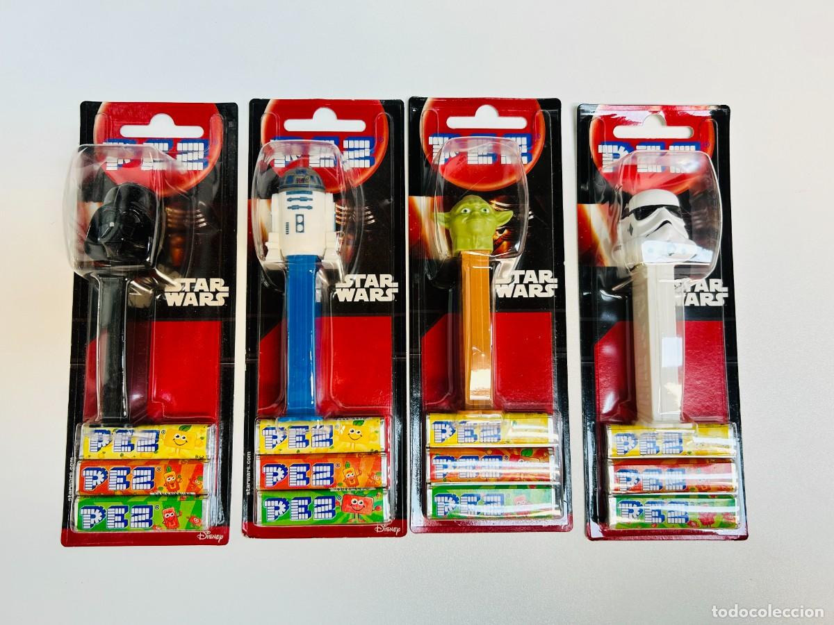 Figuras y mu&ntilde;ecos Star Wars: Lote de 4 dispensadores de caramelos PEZ - Colecci&oacute;n Star Wars, Set Completo