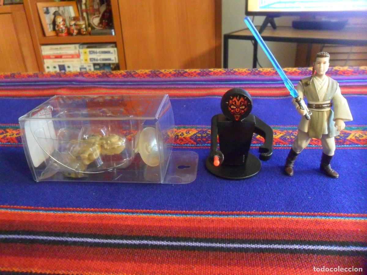Figures and Dolls Star Wars: STAR WARS EN BLISTER SLAVE 1 ESCLAVO 1 NAVE BOBA FETT APPLAUSE, FIGURA OBI WAN KENOBI Y DARTH MAUL.