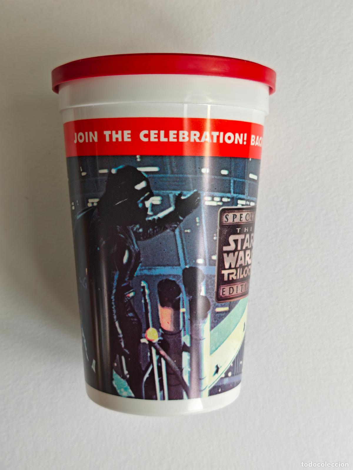 Figuras y mu&ntilde;ecos Star Wars: Vaso Star Wars Special Edition Pizza Hut 1997 Darth Vader Vintage Promocional