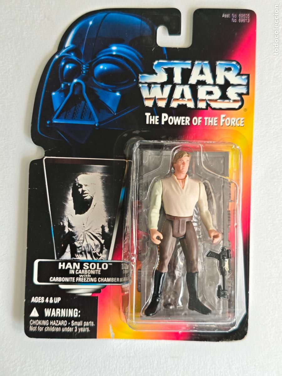 Figuras e Bonecos Star Wars: Figura Star Wars Han Solo in Carbonite POTF Kenner MOC Power of the Force