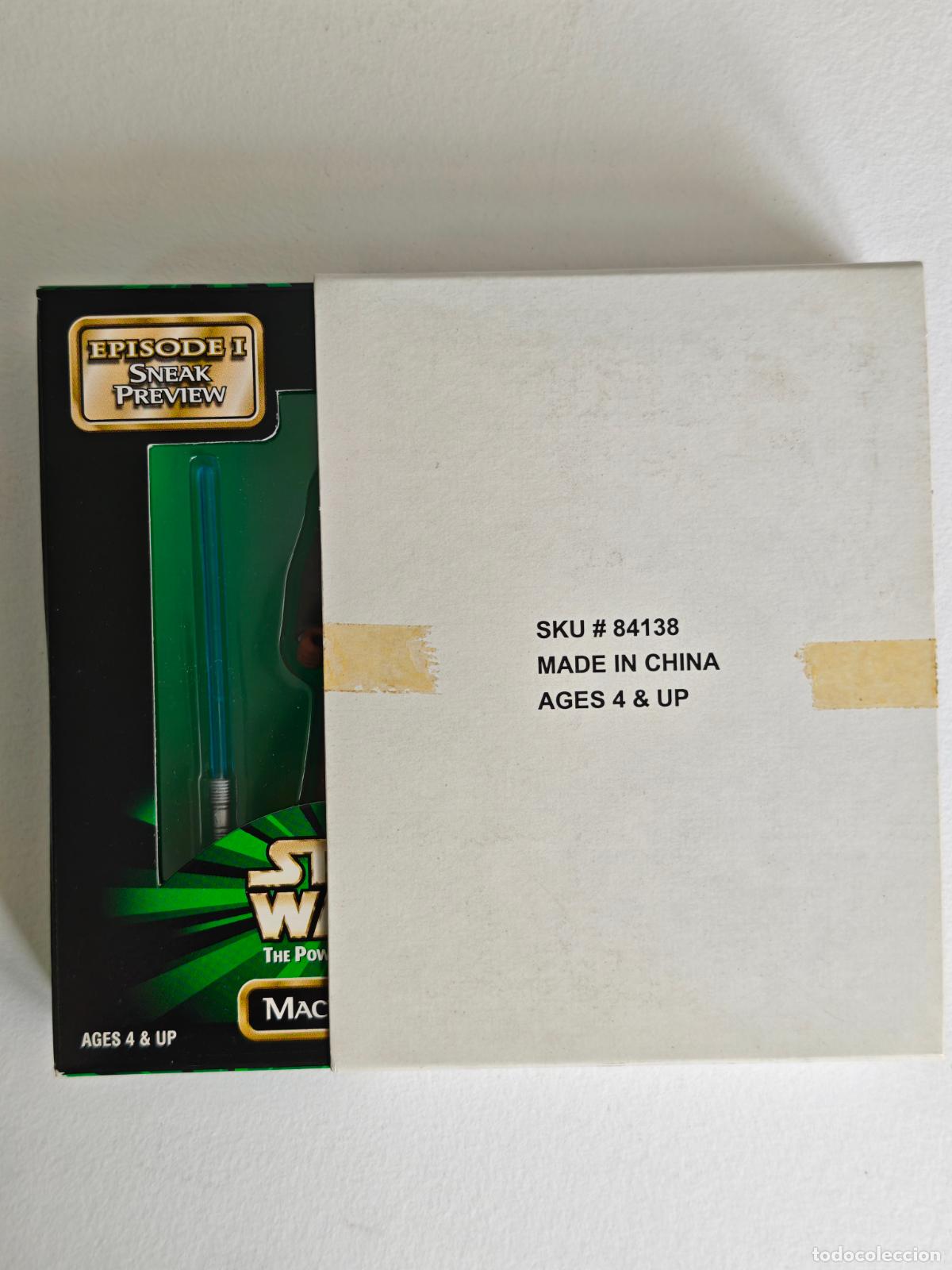 Figuras y mu&ntilde;ecos Star Wars: Figura Star Wars Mace Windu Episode I Sneak Preview Kenner Box Vintage