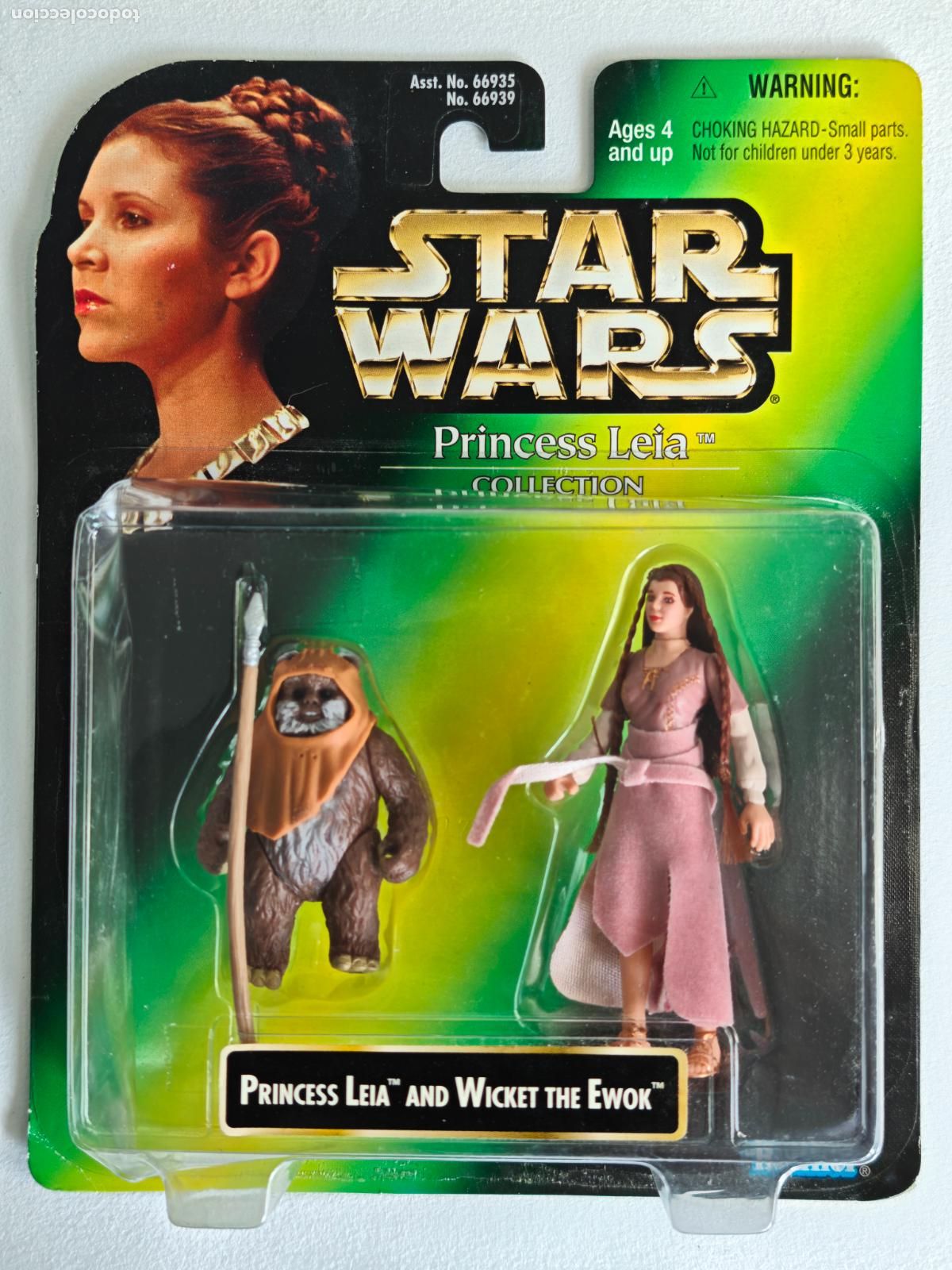 Figuras y mu&ntilde;ecos Star Wars: Figura Star Wars Princess Leia and Wicket The Ewok POTF Kenner MOC 2 Pack
