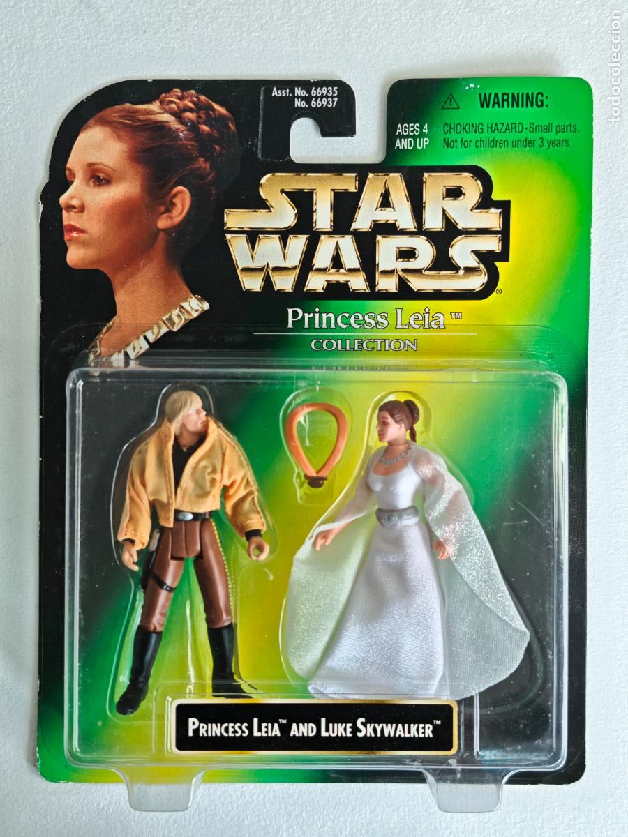 Figuras y mu&ntilde;ecos Star Wars: Figura Star Wars Princess Leia Collection Luke Skywalker Kenner MOC 2 Pack Vintage