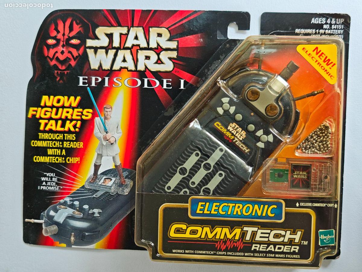 Figuras y mu&ntilde;ecos Star Wars: Star Wars Electronic CommTech Reader Episode I Hasbro MOC Vintage Chip Lector